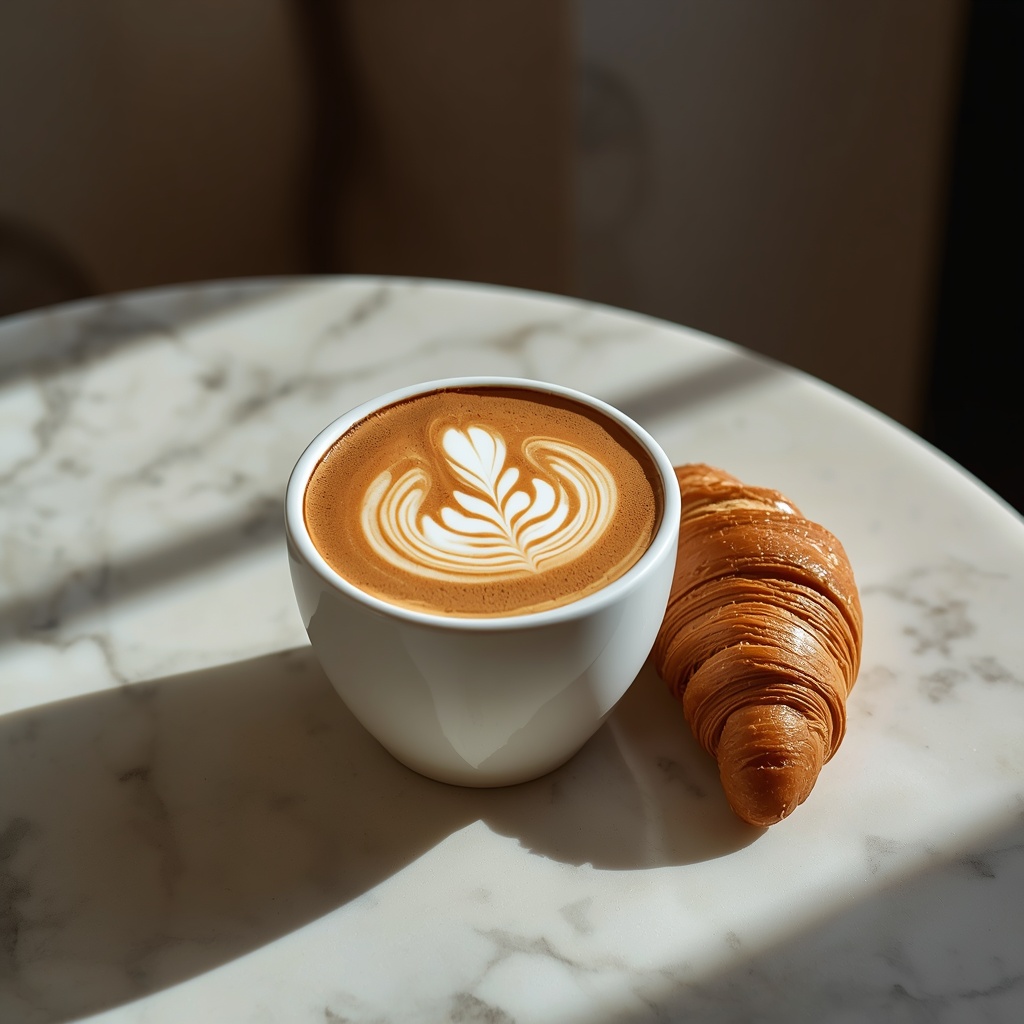 Coffee Aesthetic — Latte Morning 4K wallpaper free download