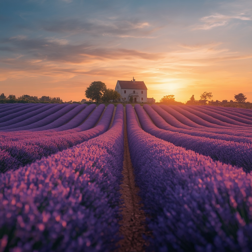 Lavender Field — Provence France 4K wallpaper free download