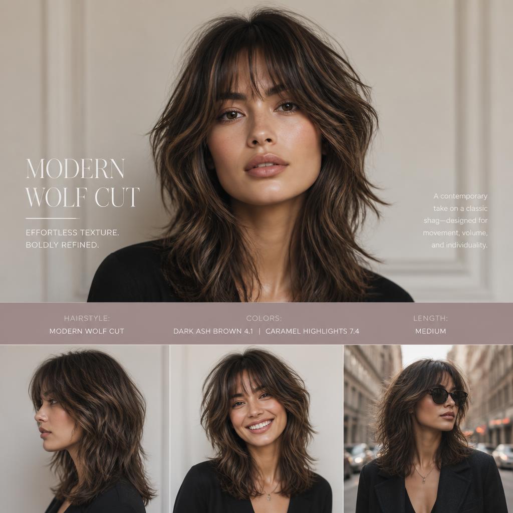 Modern Wolf Cut hairstyle
