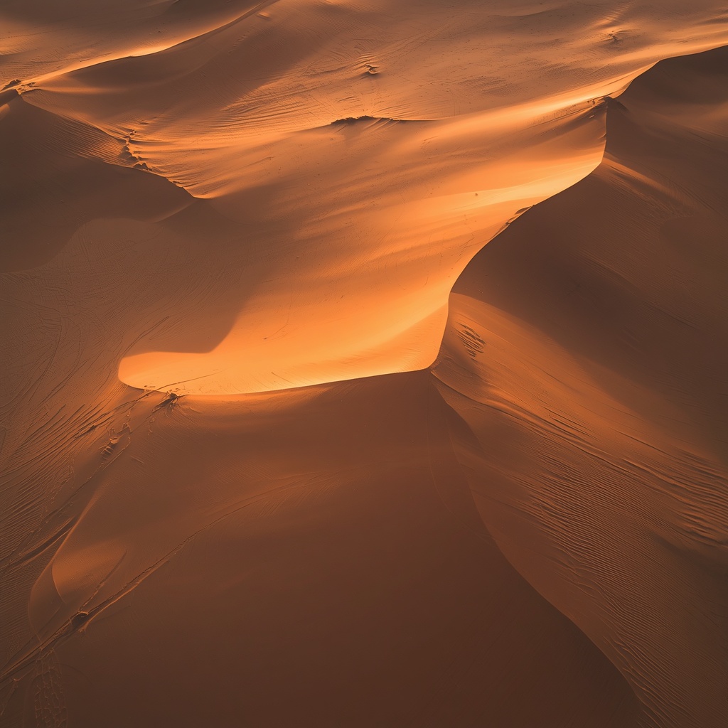 Sand Dunes — Abstract Waves at Sunset 4K wallpaper