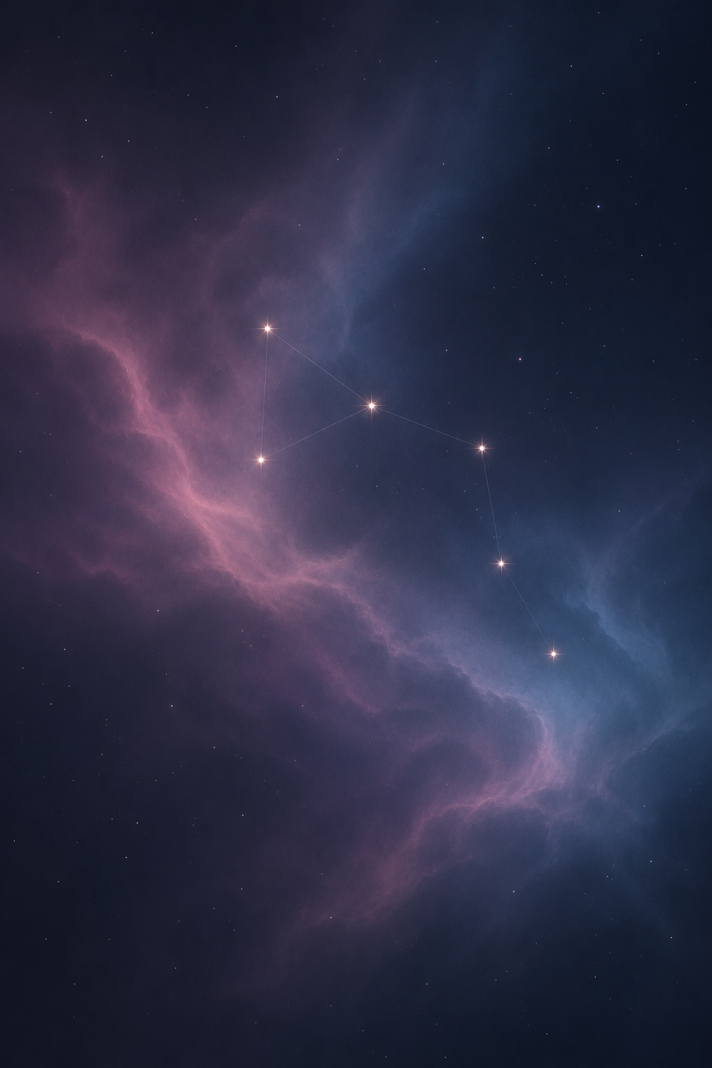 Pastel Nebula — Minimal Stars 4K wallpaper