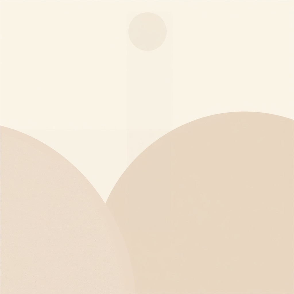 Cream & Taupe — Color-Blocked Shapes 4K wallpaper