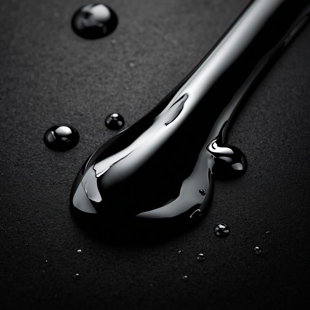 Chrome Liquid Metal — Droplets 4K wallpaper