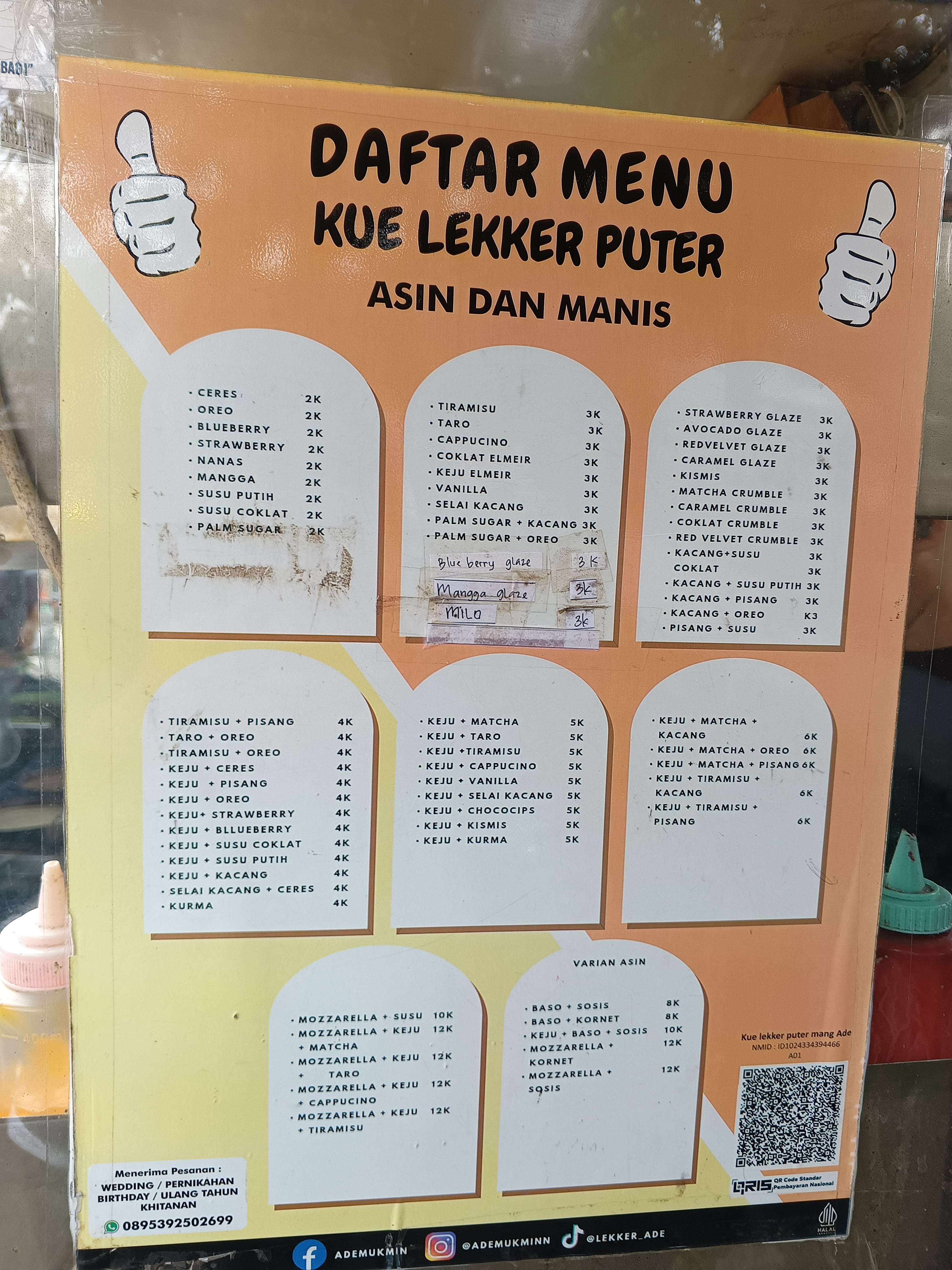 Harga Menu 2025