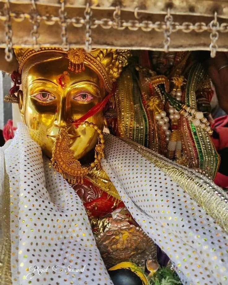 Goddess Ganga idol inside Gangotri Temple