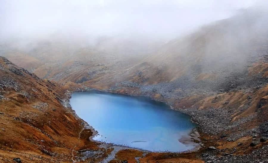 Vasuki Tal high altitude lake near Kedarnath