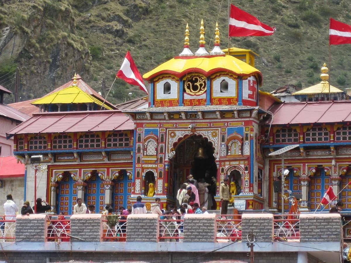Badrinath temple dedicated to Lord Vishnu Badrinarayan