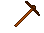 A Jagged Pickaxe With A Twitching Zombie Eyeball Impaled On the Blade