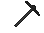 A Rusted Pickaxe With Zombie Brains Splattered All Over It