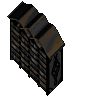 A Finely Hewn Ebony Chest Of Drawers With An Intricate Design Of Infernal Markings