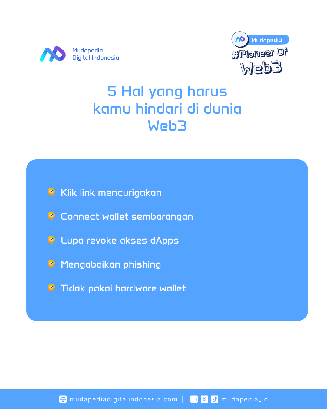 5 Hal yang Harus Kamu Hindari di Dunia Web3