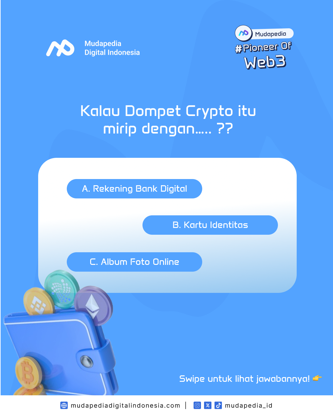 Dompet Crypto mirip sama apa ya?