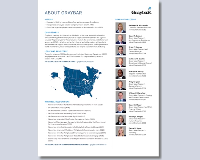 Graybar Fact Sheet