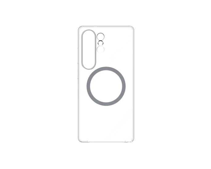 Funda Samsung Clear Magnet Transparente con Imán para Galaxy S25 Ultra 1