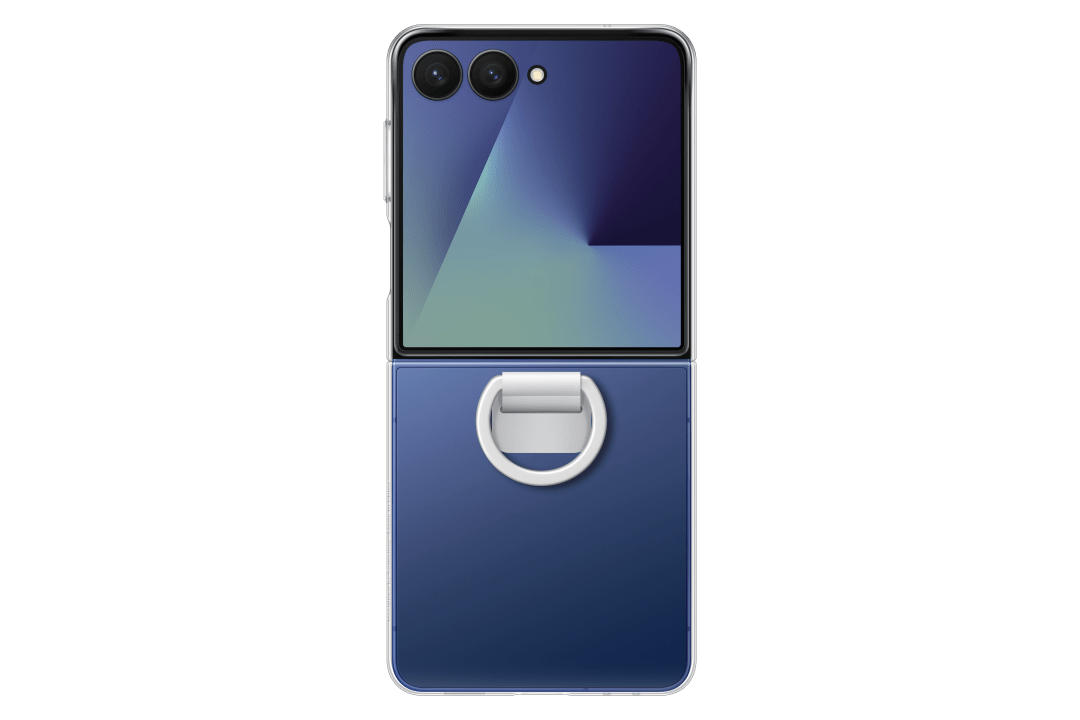 Funda Samsung Ring Case Transparente con Anillo para Galaxy Z Flip7 1