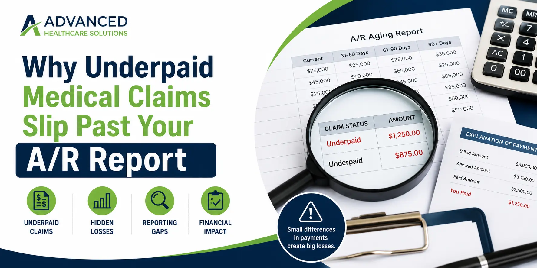 Why Underpaid Medical Claims Slip Past Your A/R Report