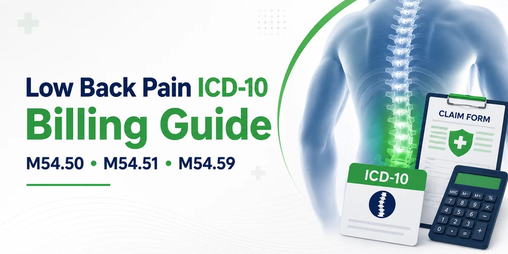 Low Back Pain ICD-10 Code: M54.50, M54.51 & M54.59 Billing Guide