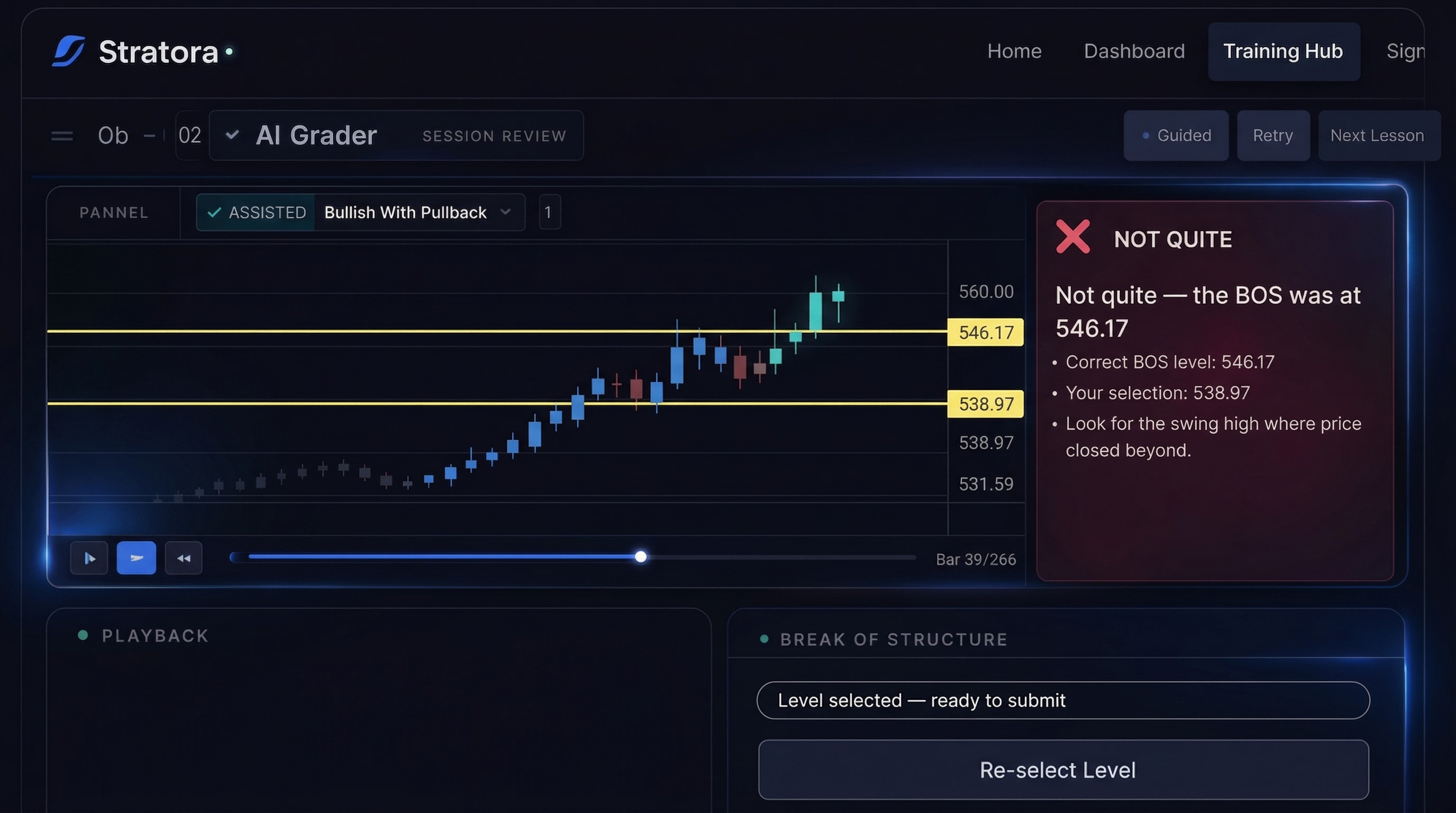 AI Grader interface