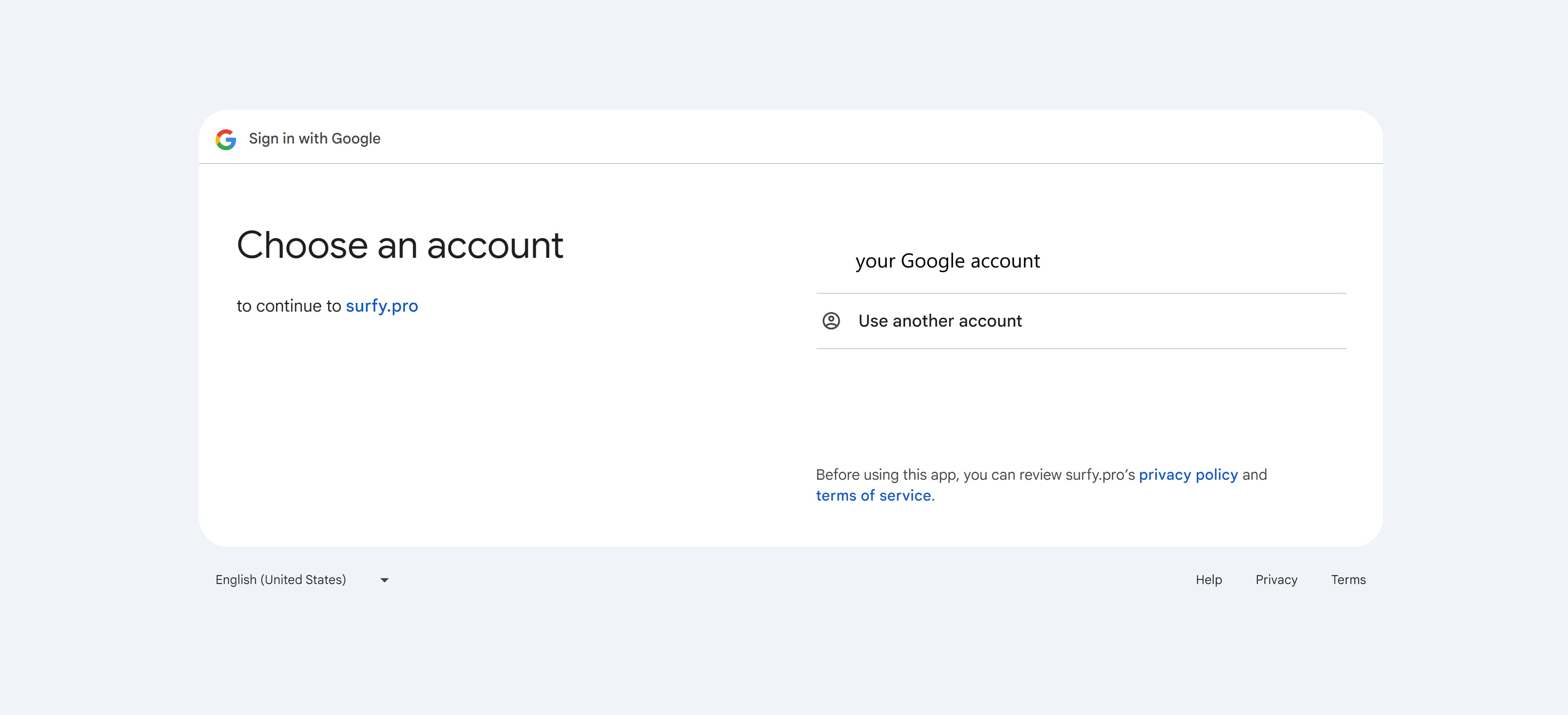 accountselection