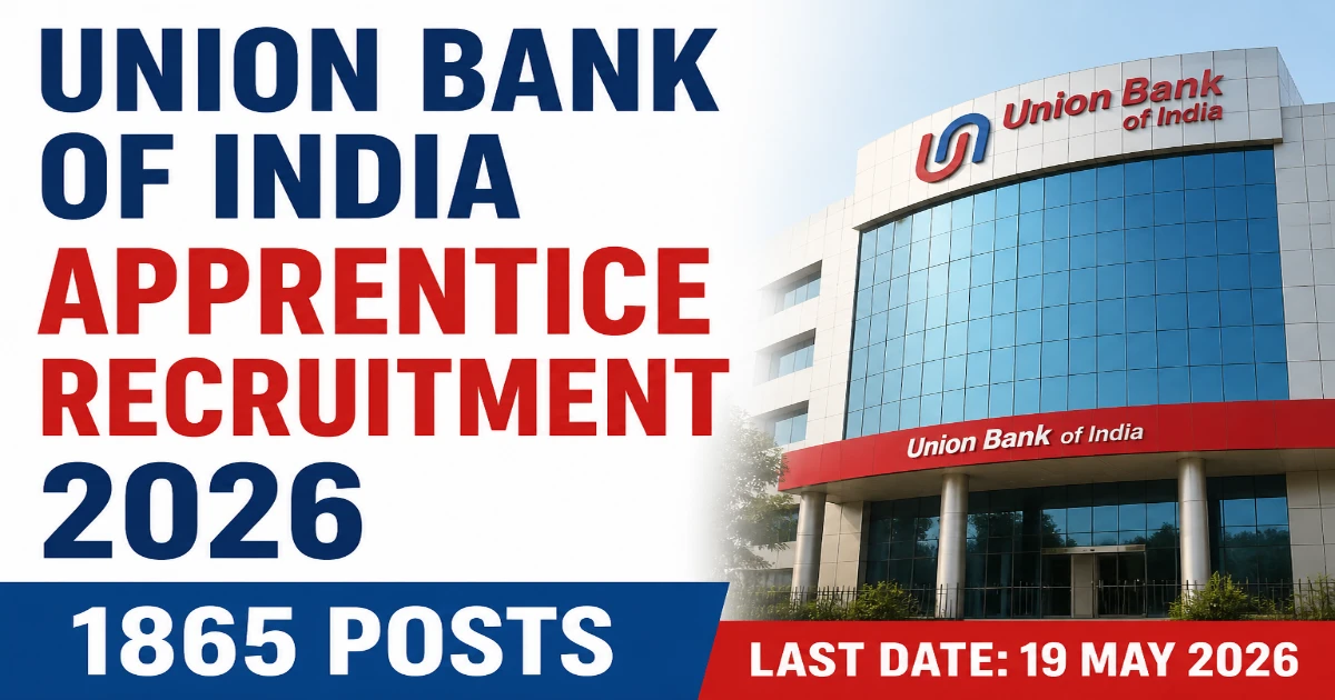 Union Bank of India Apprentice Recruitment 2026 - Odisha Govt Job 2026