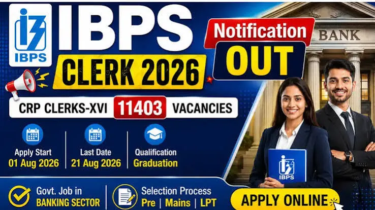 IBPS Clerk CRP CSA-XVI 2026: 11,403 Vacancies Out at IBPS - Odisha Job Sphere
