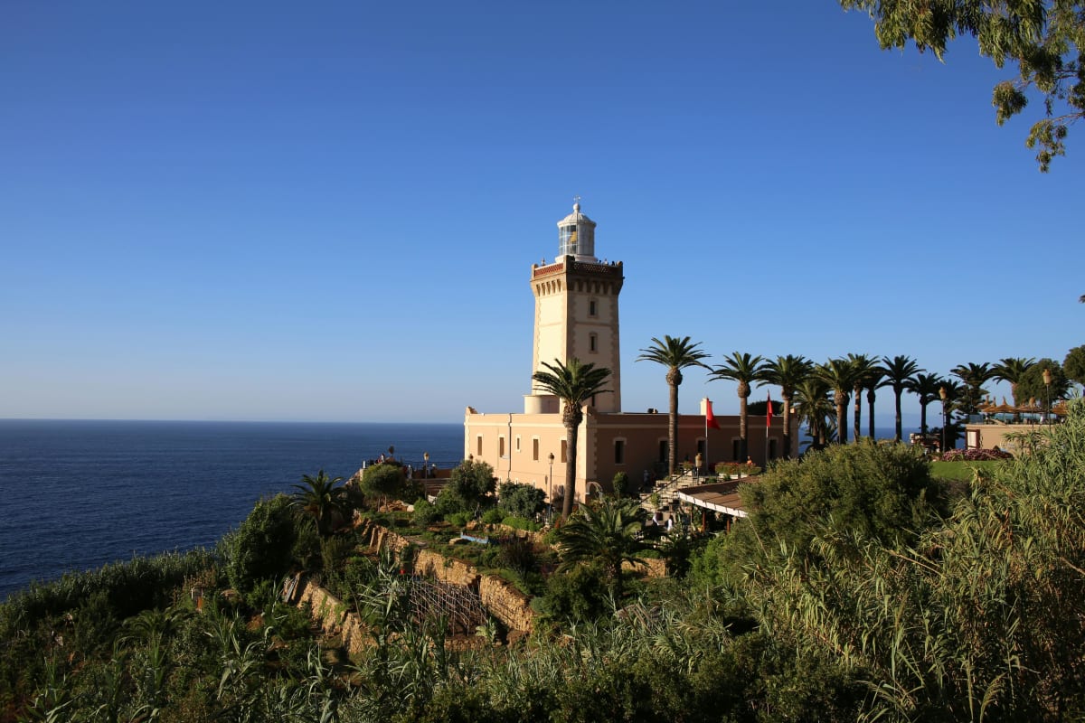 The lighthouse at Cap Spartel where the Atlantic meets the Mediterranean, near Tangier