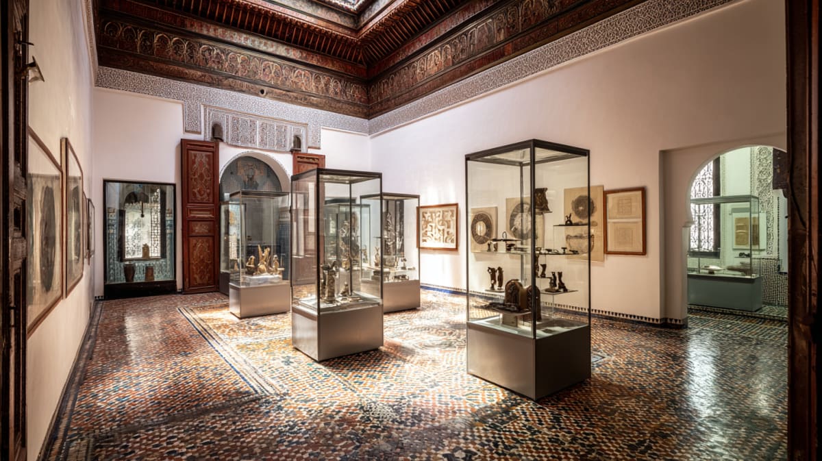 The restored interior of Bayt Dakira, Essaouira's House of Memory preserving Moroccan Jewish heritage