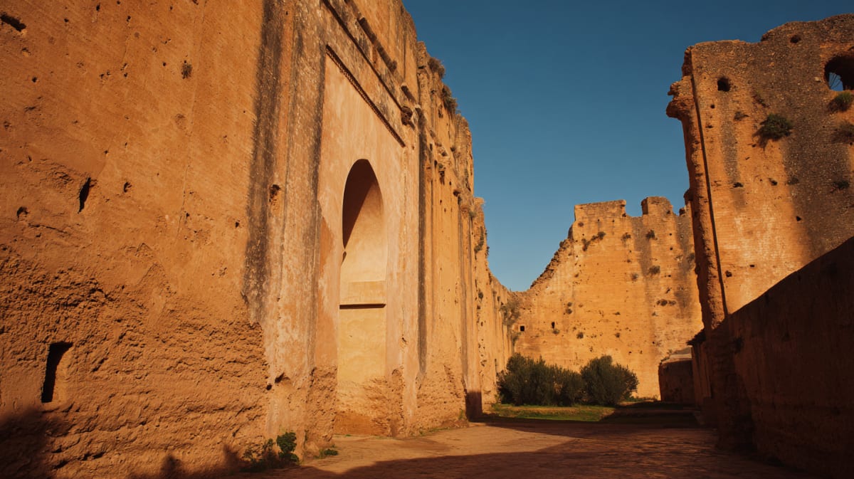 The medieval gardens and Roman ruins of the Chellah necropolis, Rabat