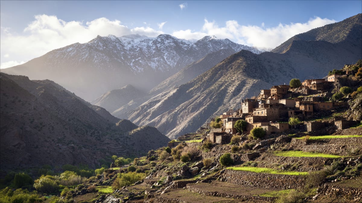 High Atlas Mountains in atlas-mountains, Morocco