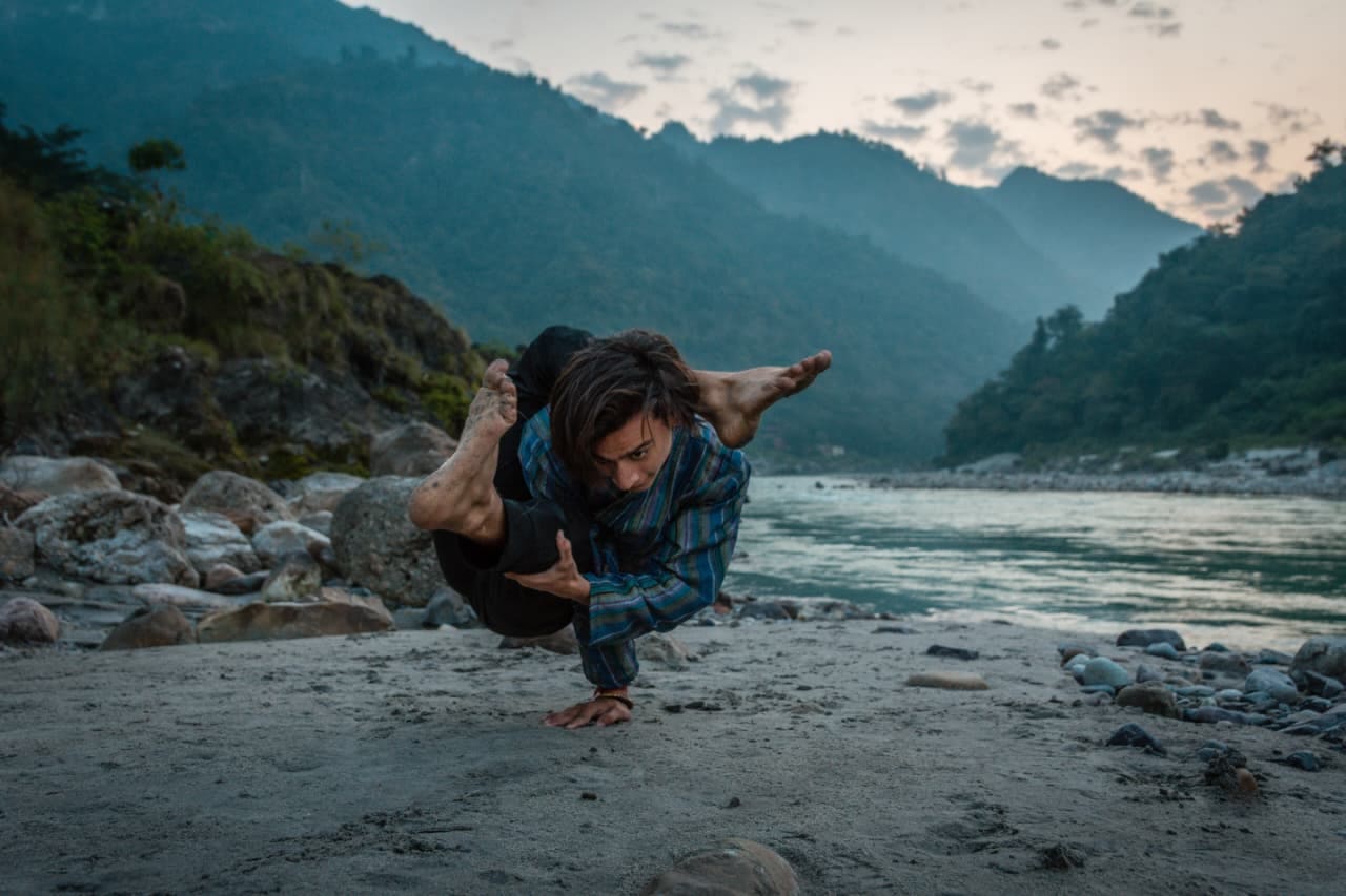 Yoga by the river