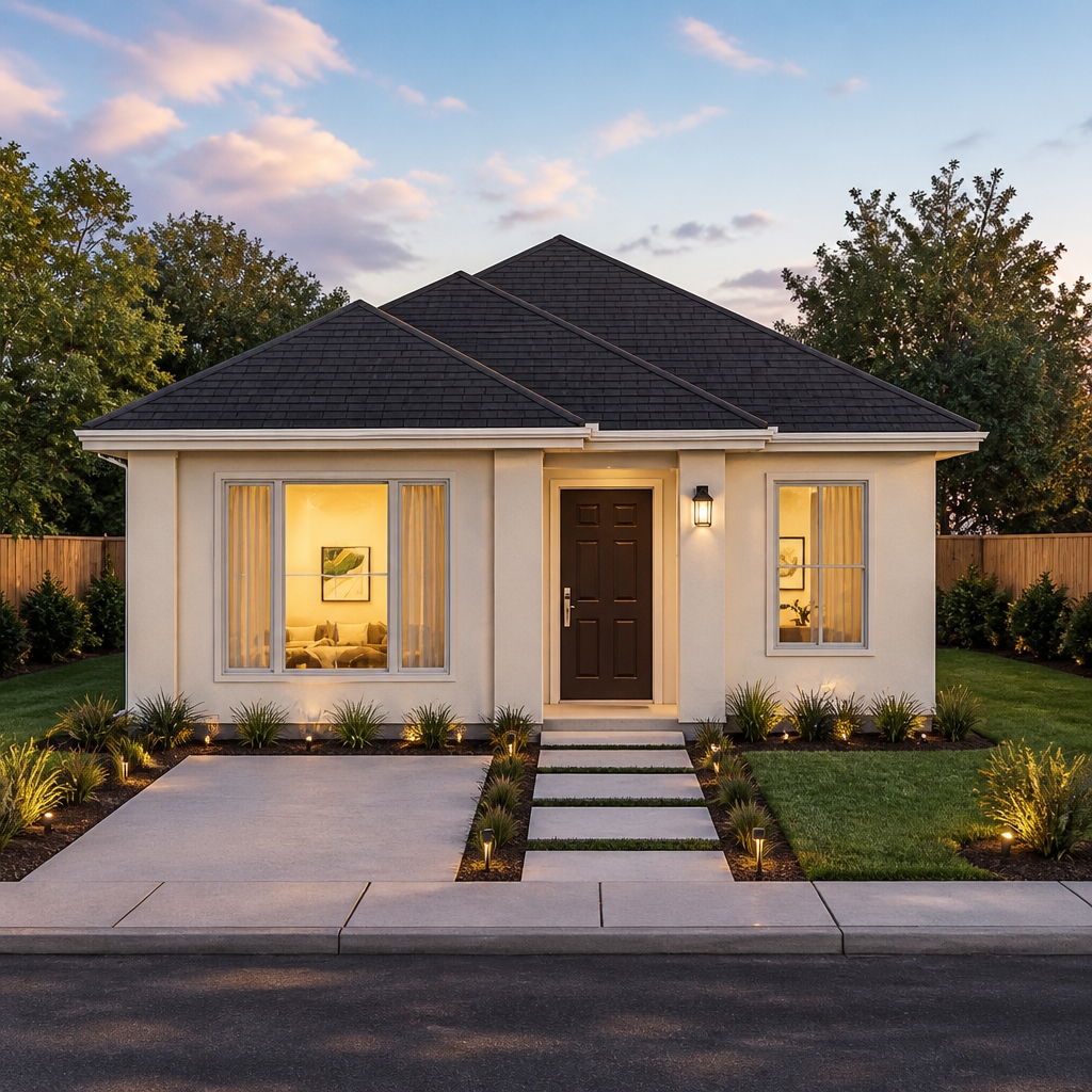 AI-generated sample new construction home style for Green Ranch and Alta Vista in Laredo