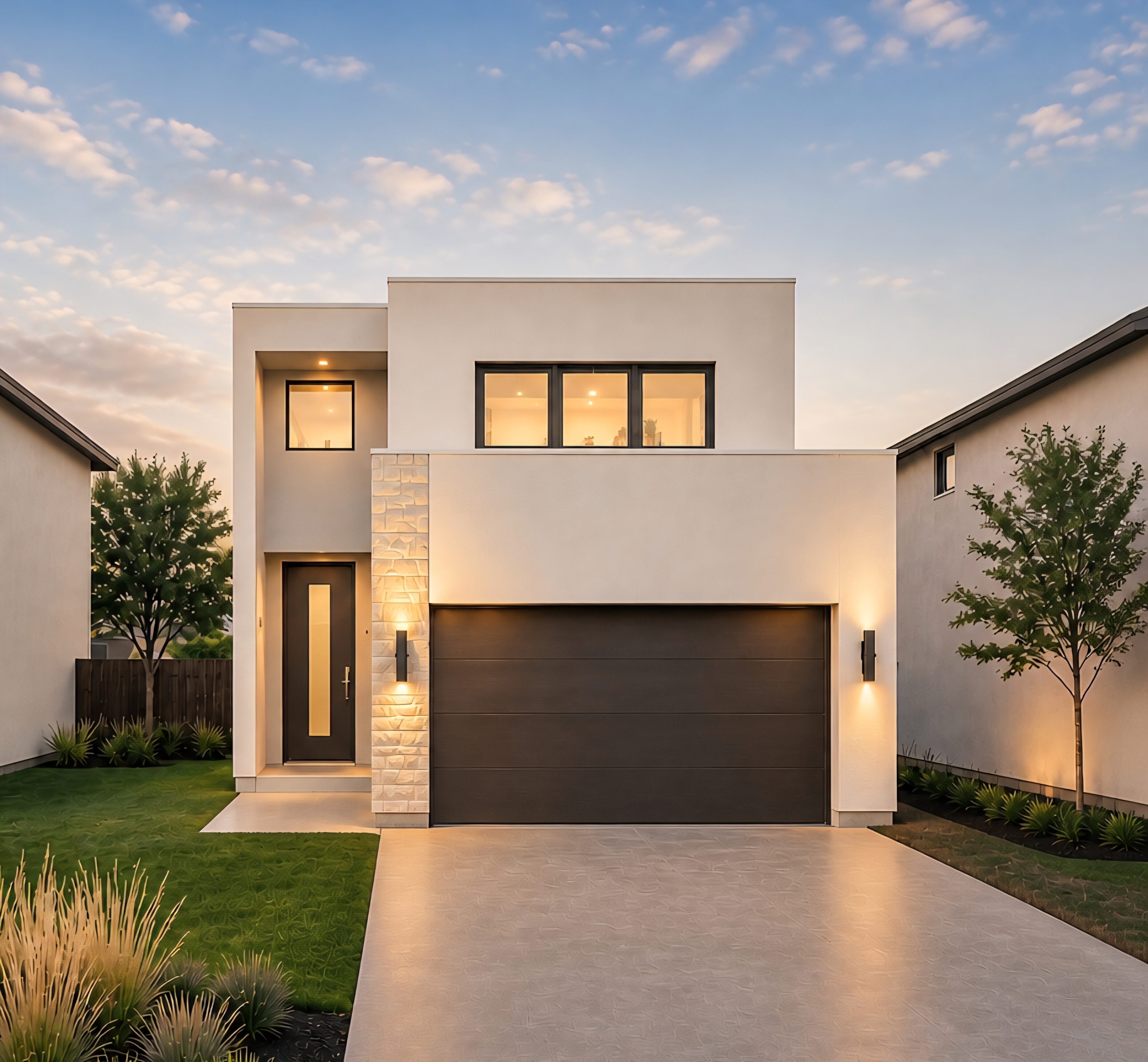 AI-generated sample new construction home style for Northcrest and Parkway Residence in Laredo