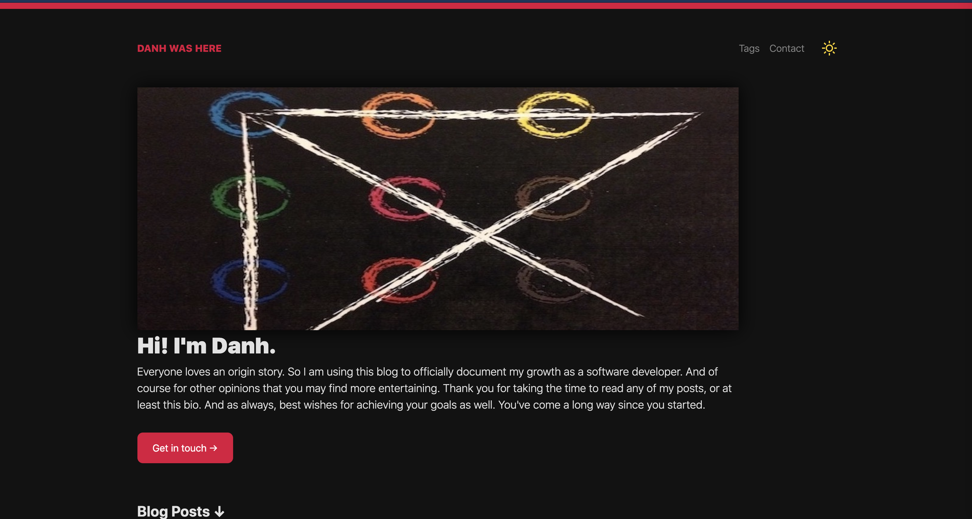 Blog Screenshot