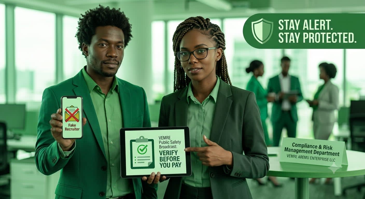 🚨 Public Safety Alert: How to Spot and Protect Yourself from Recruitment Scams