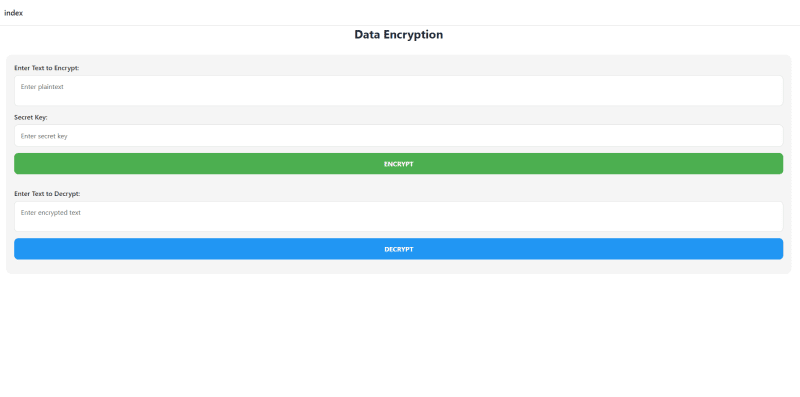 Data Encryption and Decrytion