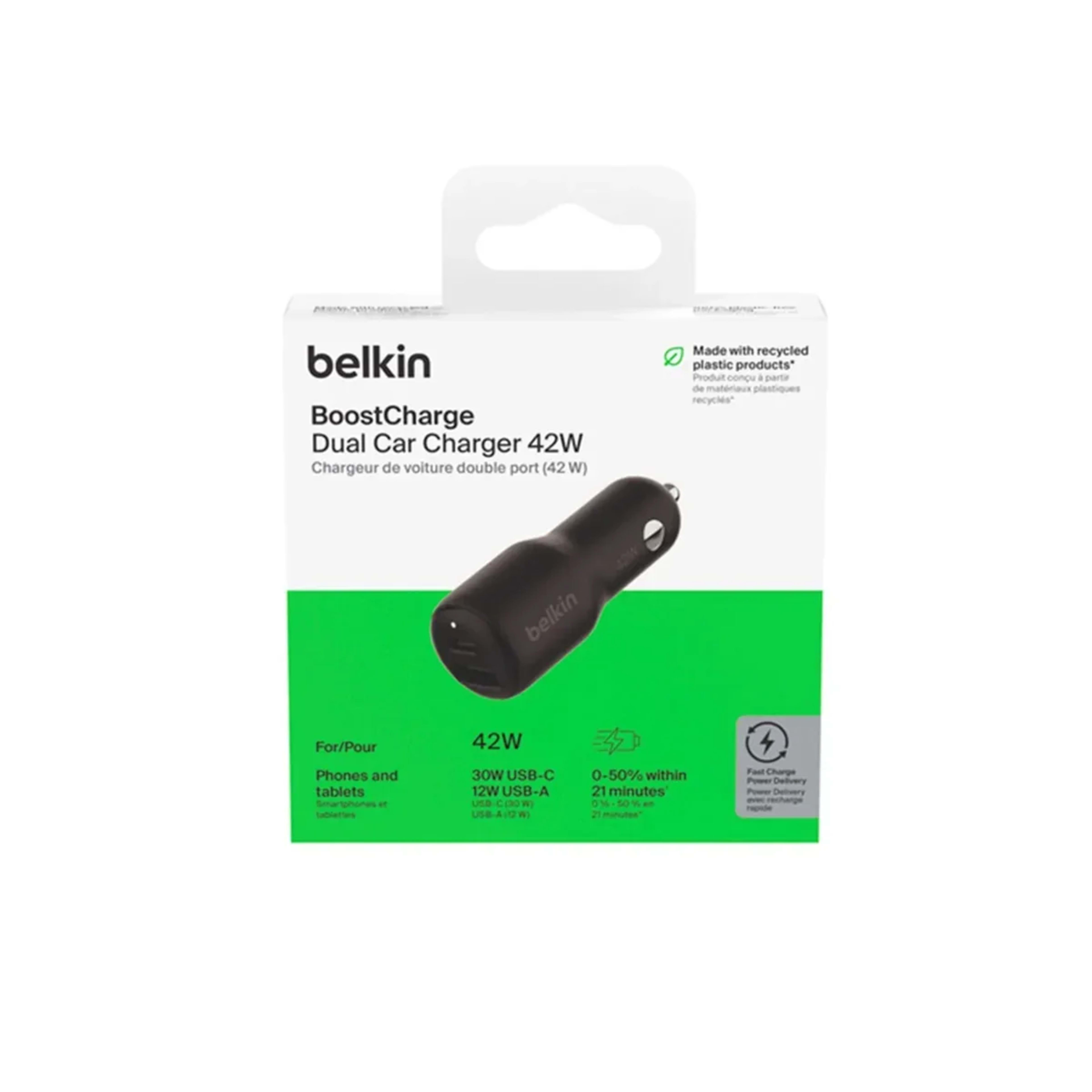 Carga Belkin Carro Dual Plug 42w Negro 4