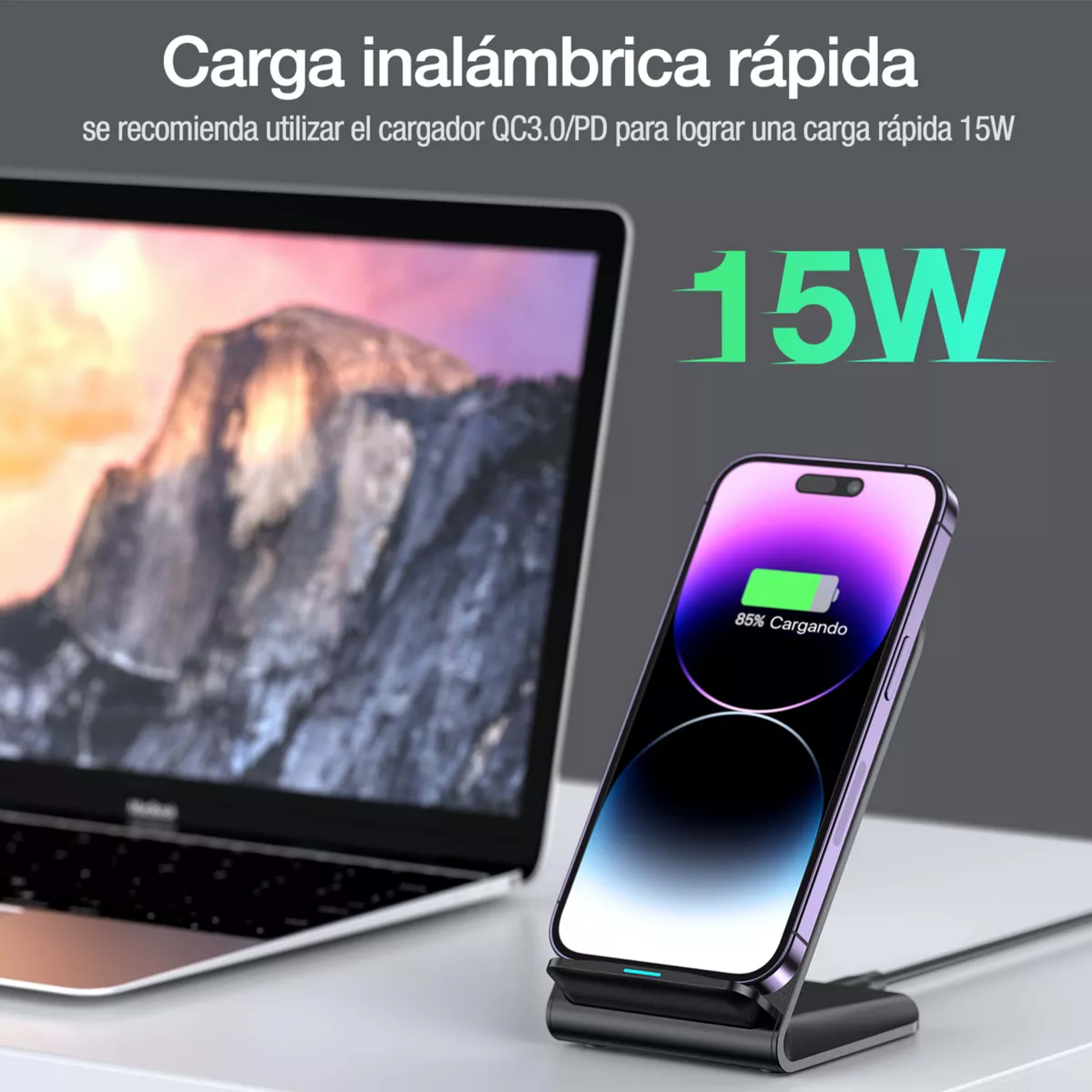 Base 1hora Qi Dual Gar157 Carga Rapida Vertical 4