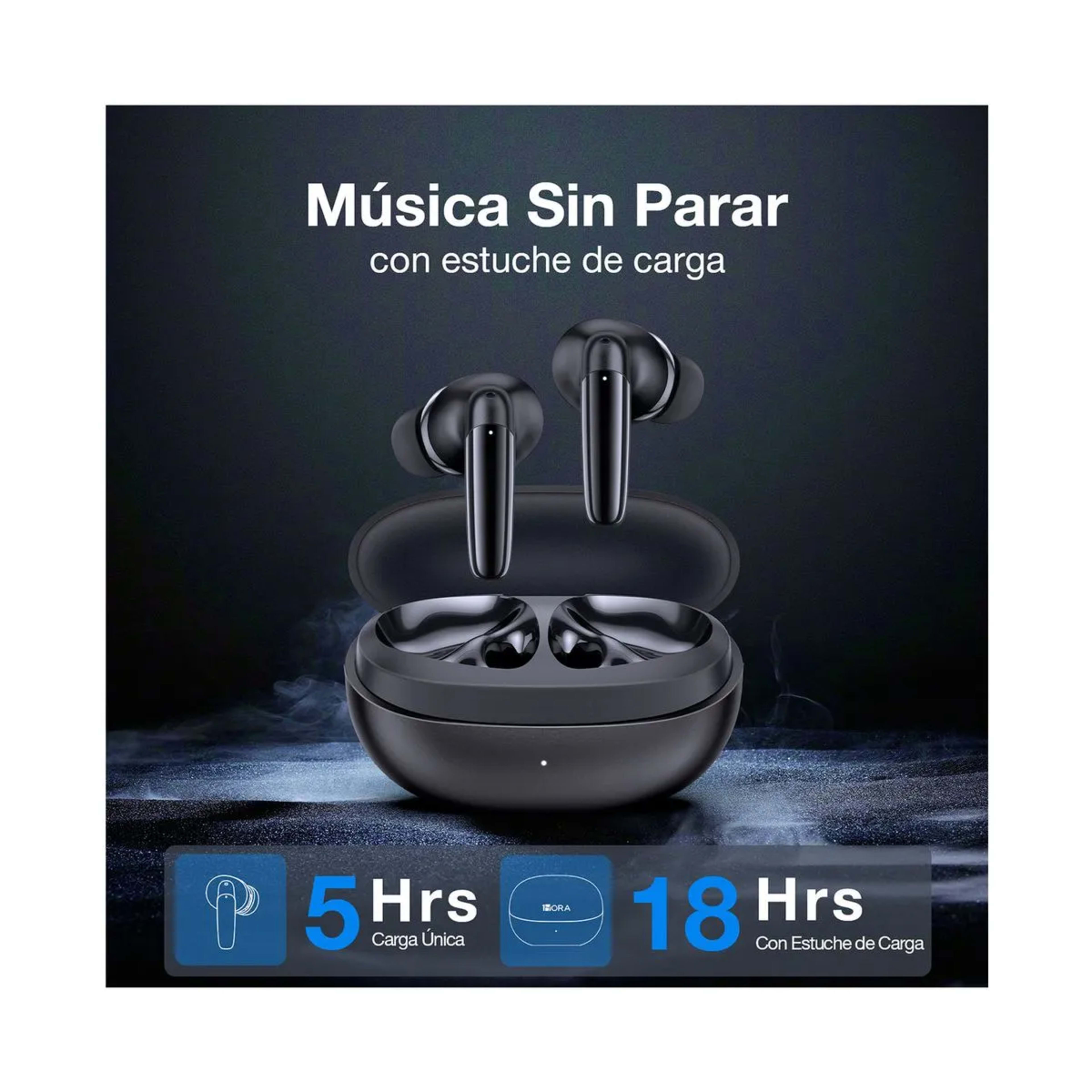 Blue 1hora Aut207 Bluetooth Negro 3