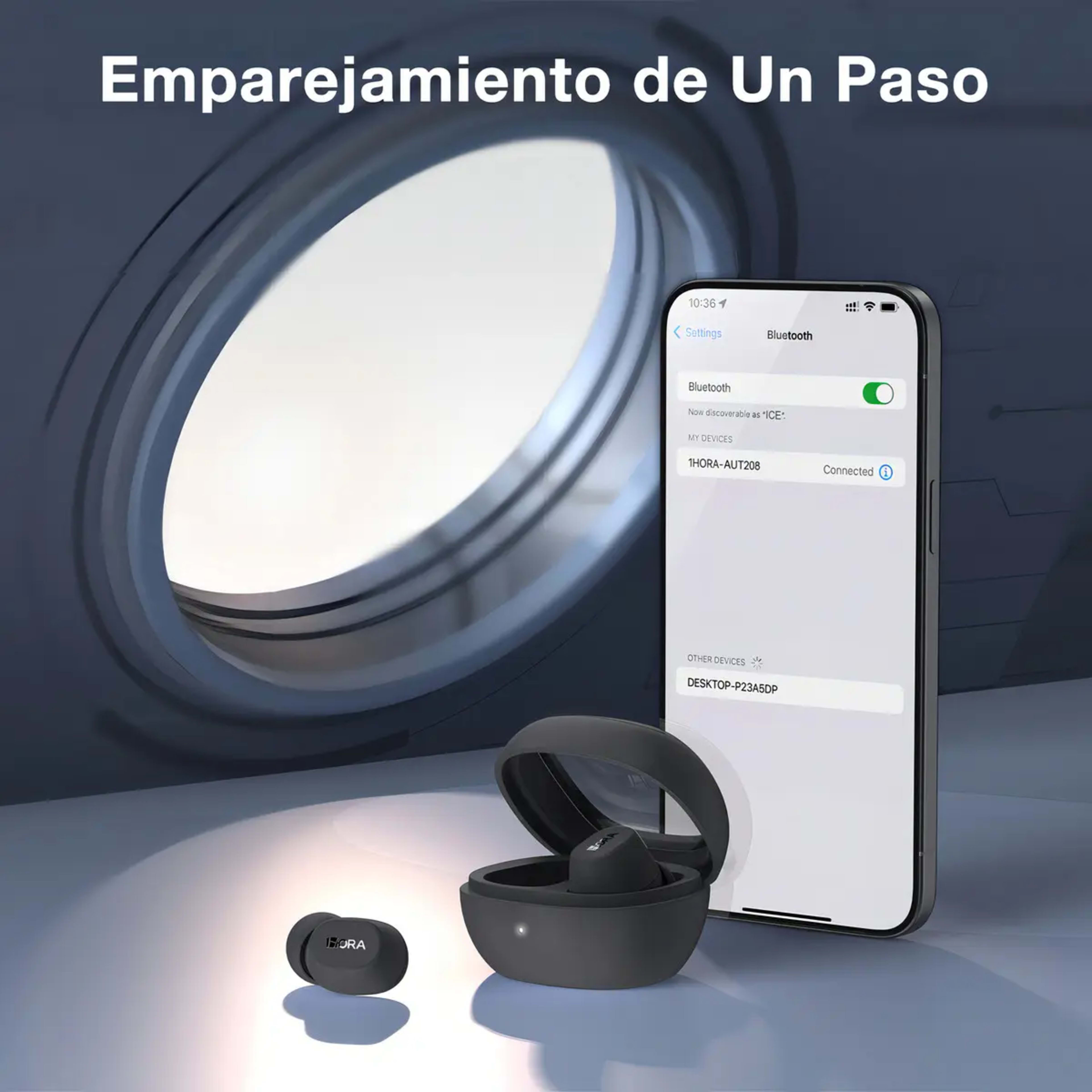 Blue 1hora Aut208 Bluetooth Negro 2