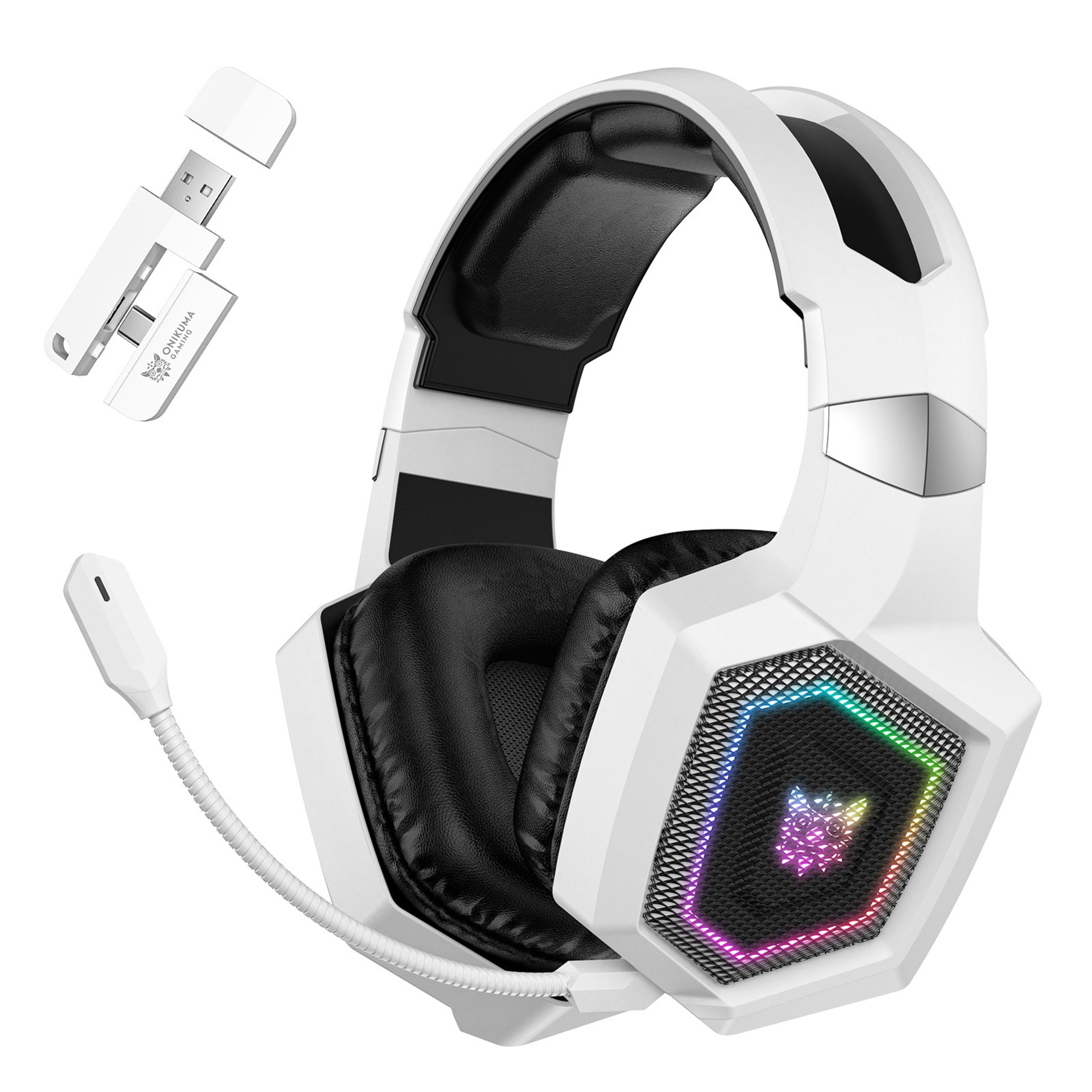 Blue Onikuma Gt806 Bluetooth Blanco