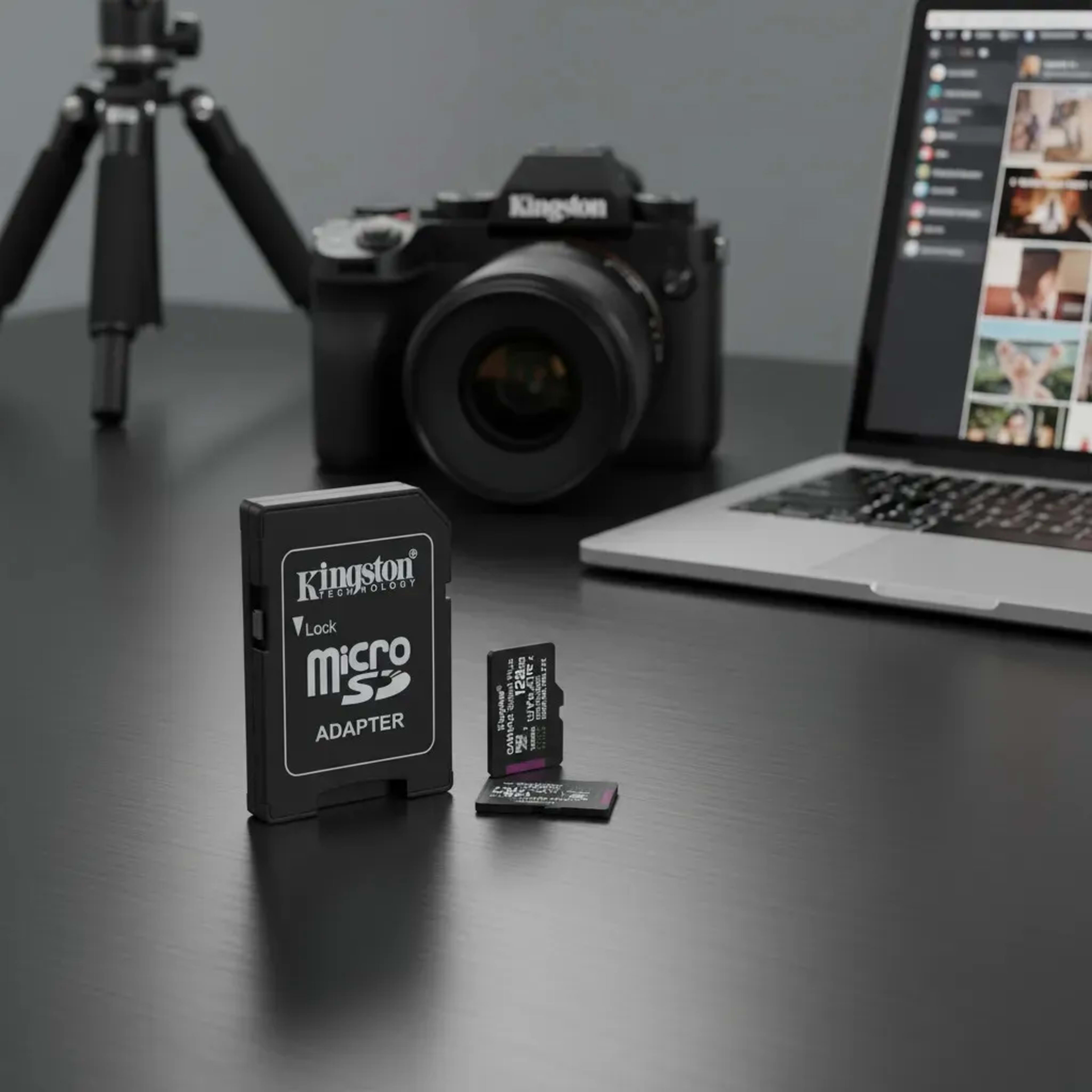 Memo Kingston Interna Micro Sd C10 128gb 100mbs Canvas 4