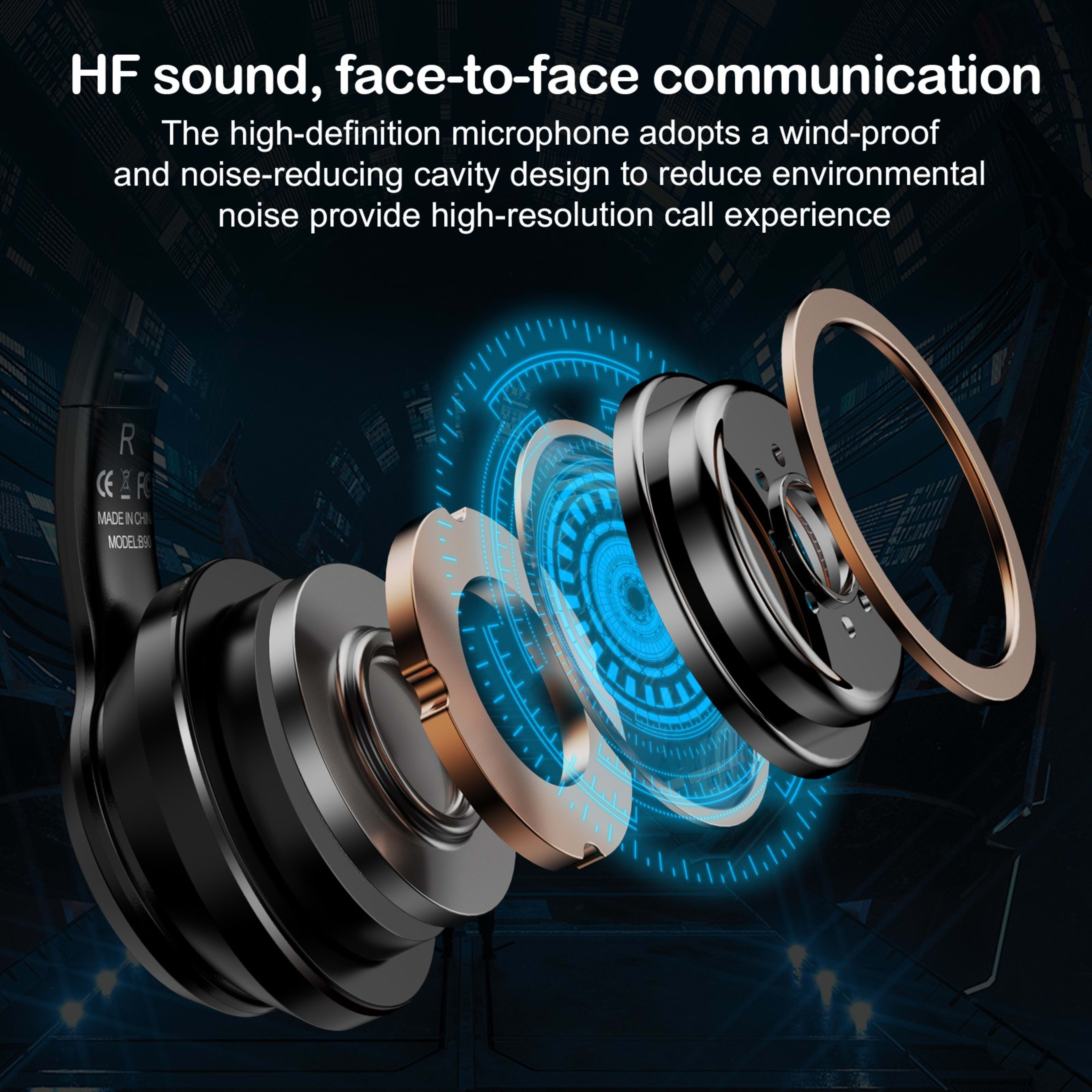 Blue Onikuma B90 Bluetooth Negra 4