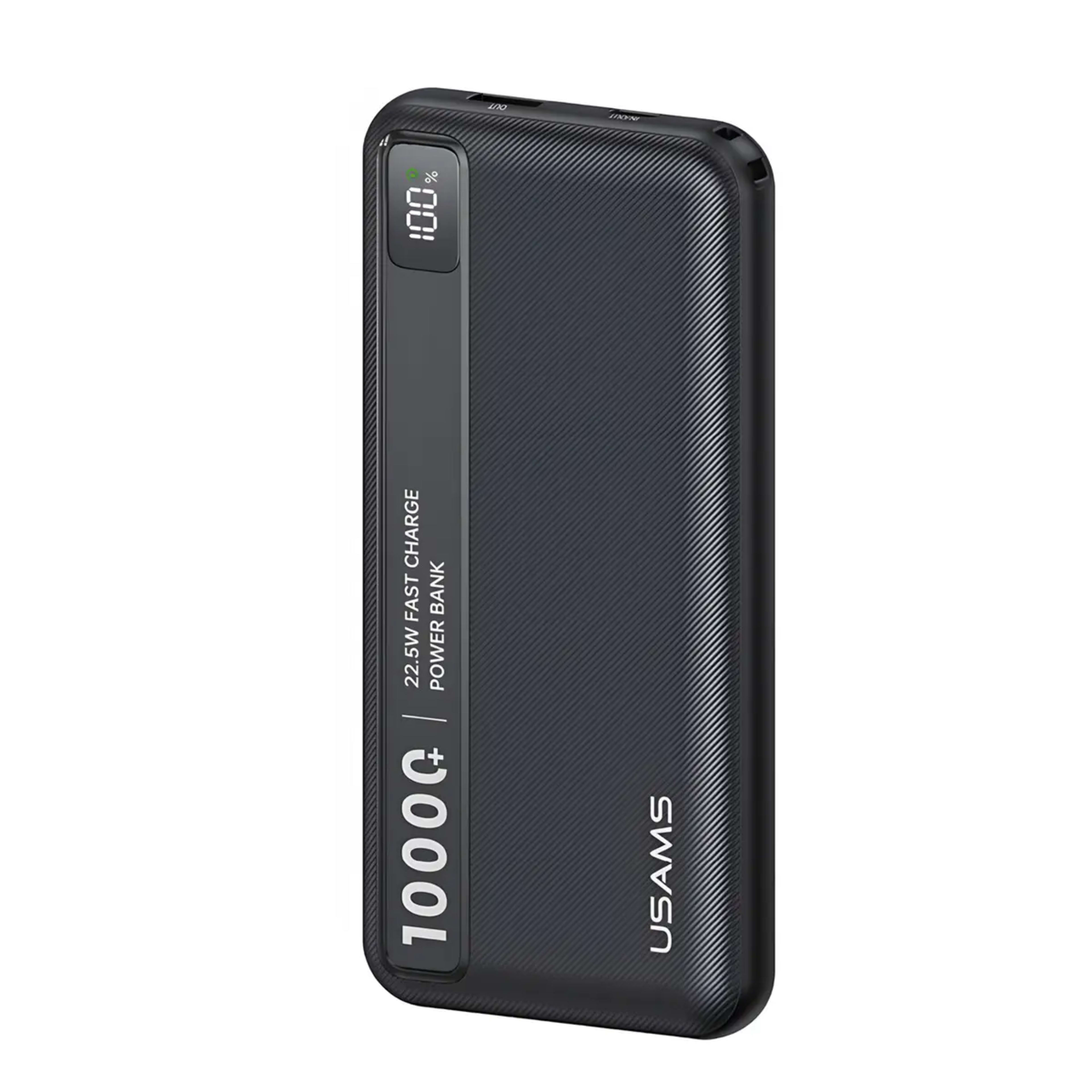 Bat Usams Power Bank 10000 Mah Display Negra Cd263