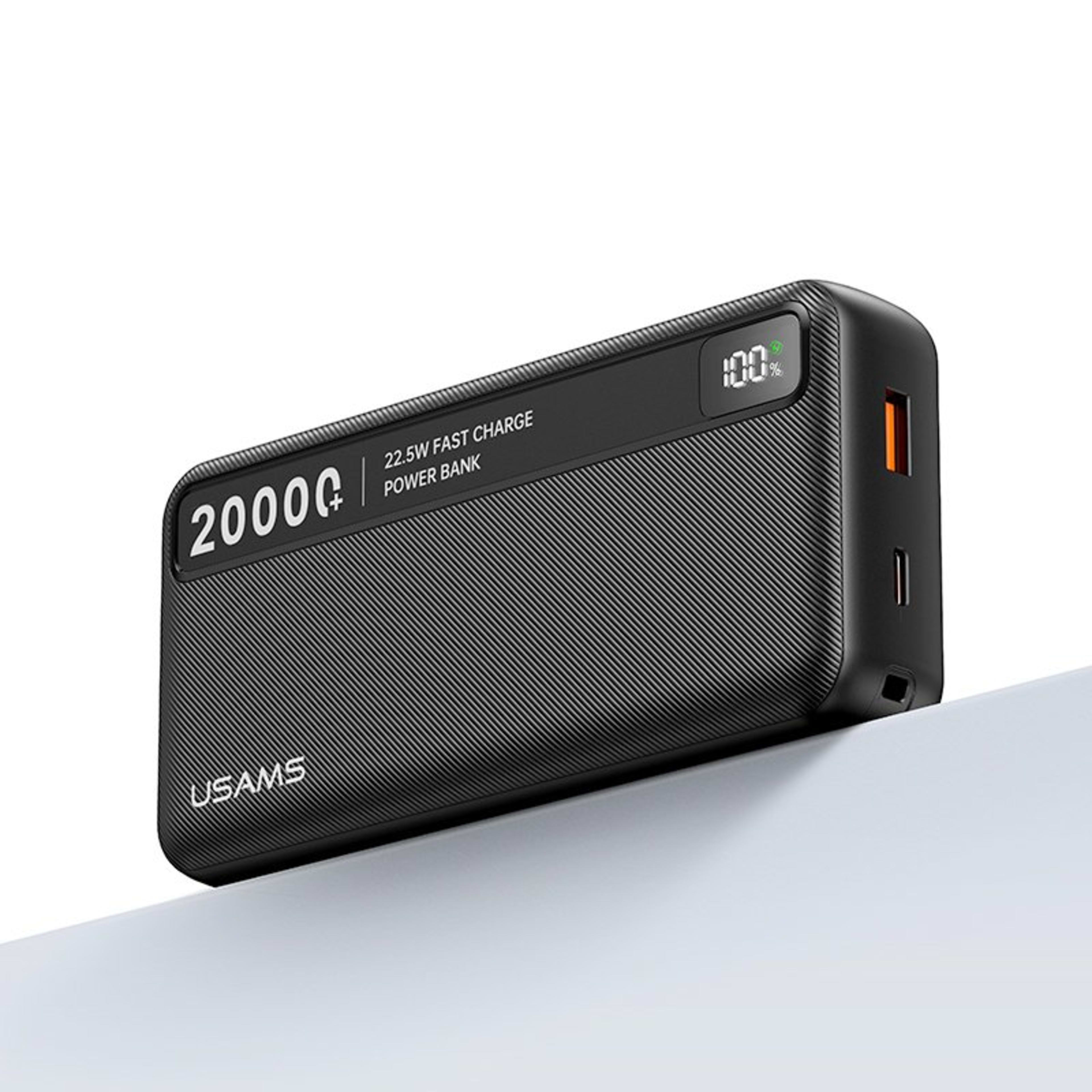 Bat Usams Power Bank 20000 Mah Negra Cd265