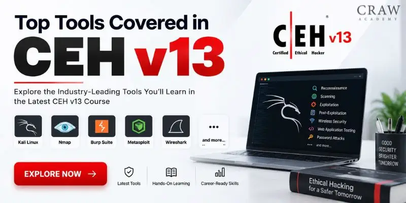Top Tools Covered in CEH v13: Uses, Labs & CEH v13 AI Update 2026