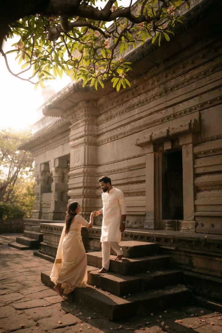 Cinematic wedding portrait with natural light
