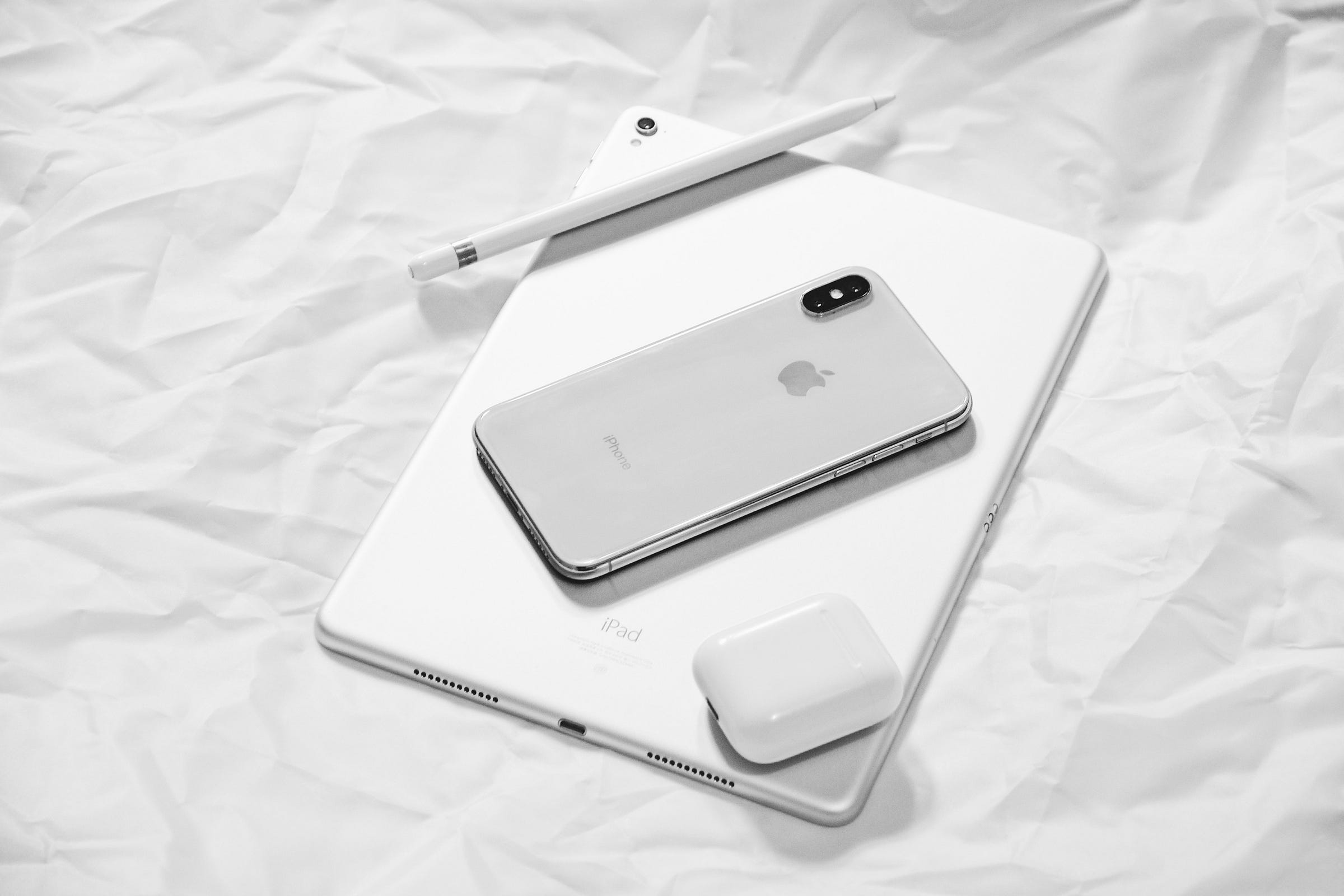 Close-up of an iPhone held in one hand
