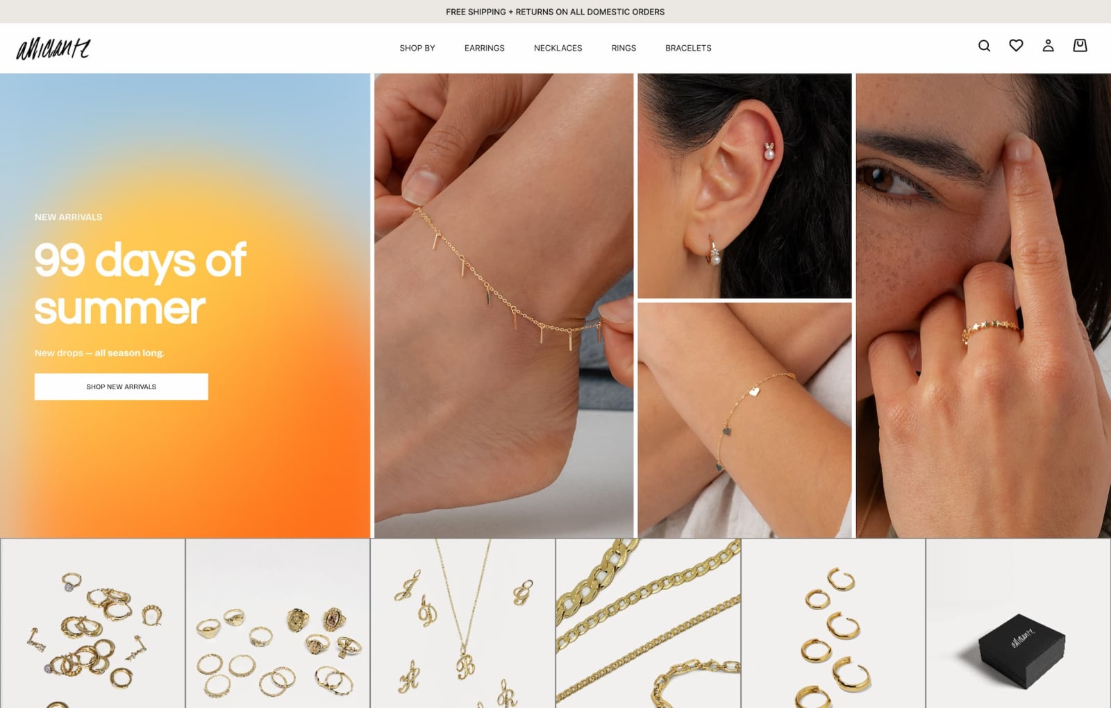Alliciante Jewels website redesign