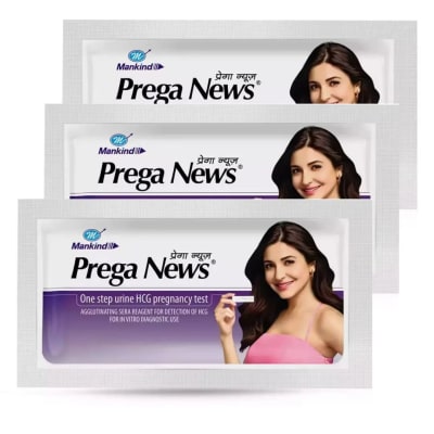 Prega News Rapid Pregnancy Detection Kit Pack of 3