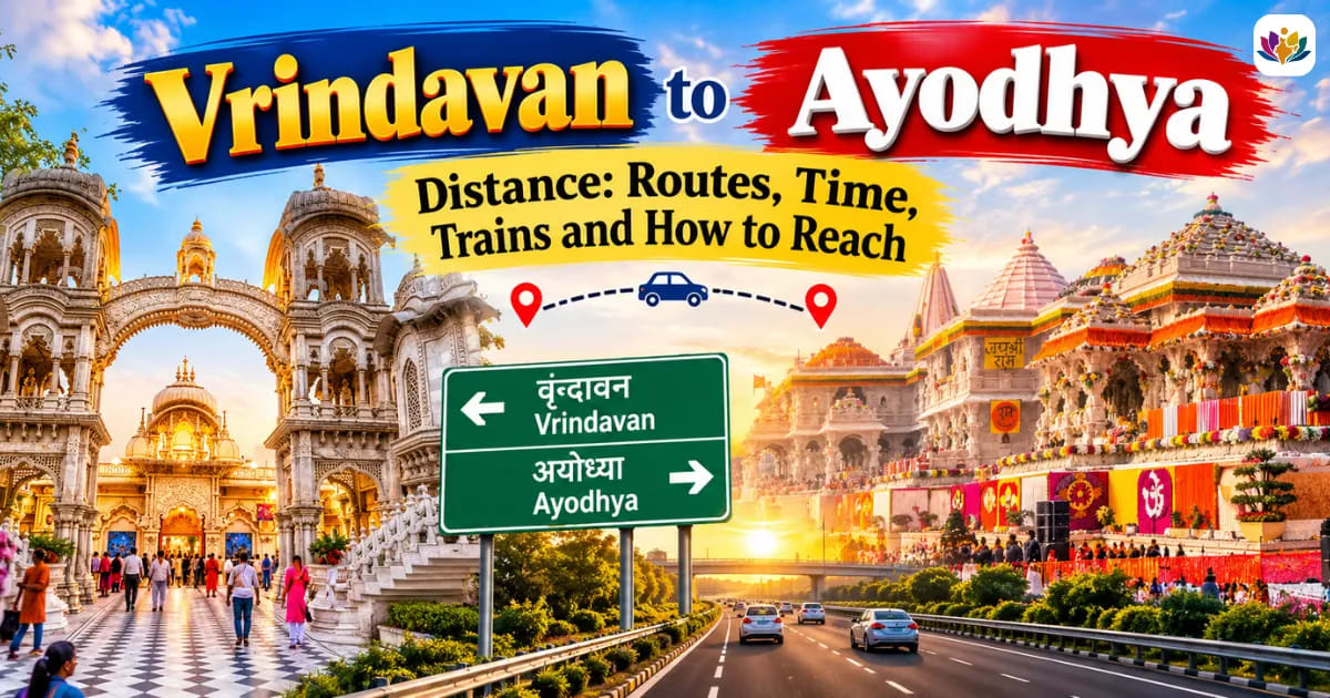 Vrindavan to Ayodhya Distance